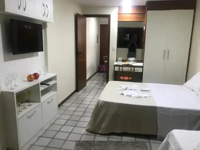 Flat INCRÍVEL 811 - aconchego e vista para o mar
