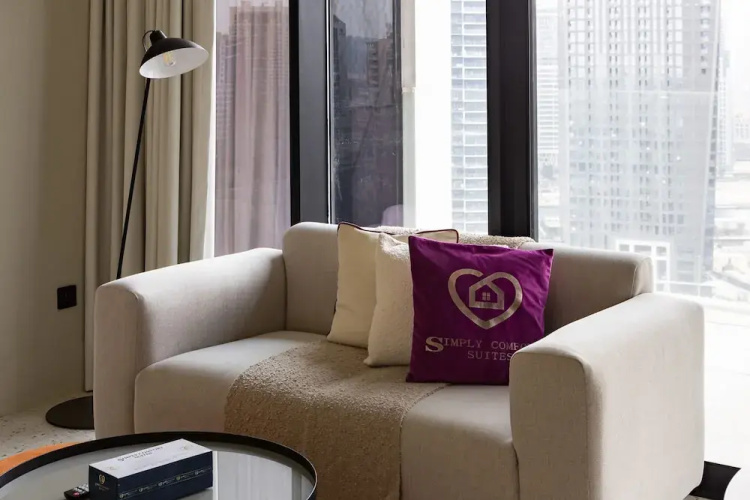 Deluxe Studio With Balcony Full Burj Khalifa View