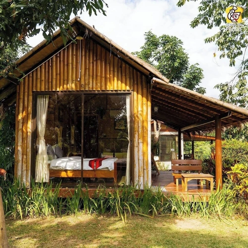 Cottage with balcony