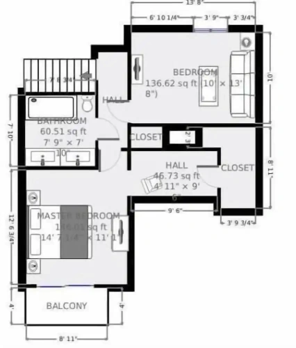 Standard Quadruple room with balcony and with sunrise view