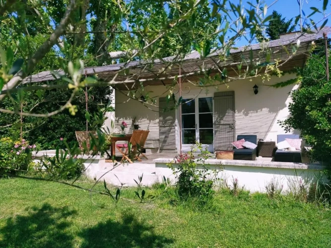 Cottage with garden view