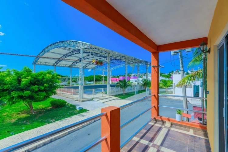 Cottage with balcony