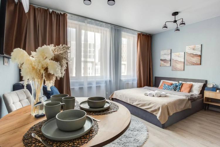 Фотография номера квартиры Апартаменты Апартс Лаундж на ул. Солнечная, д. 6