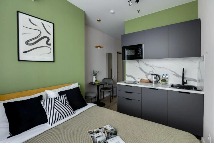 Фотография номера квартиры Апартаменты GREEN (Грин) на аллее Березовая 19 корпус 6