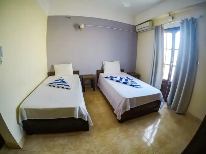Standard Twin room with balcony and with mountain view