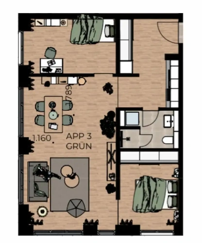 2 Bedrooms Comfort Apartment