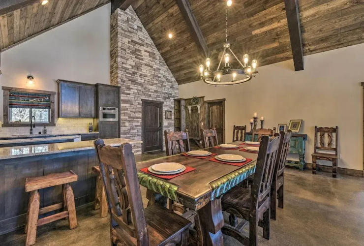 Custom Angel Fire Home: Views, Hot Tub & Fire Pit!