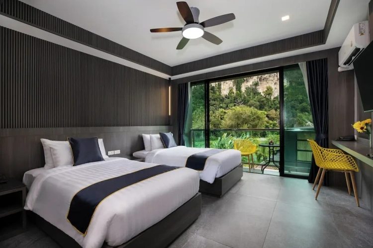 Deluxe Twin room with balcony and with mountain view
