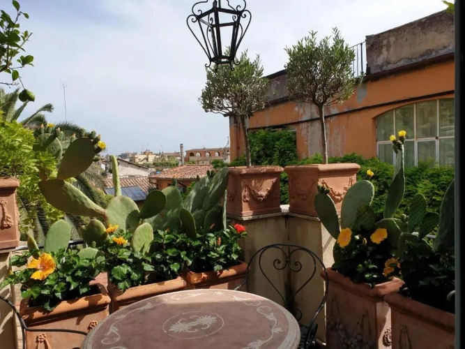 Standard Double room with balcony and with view