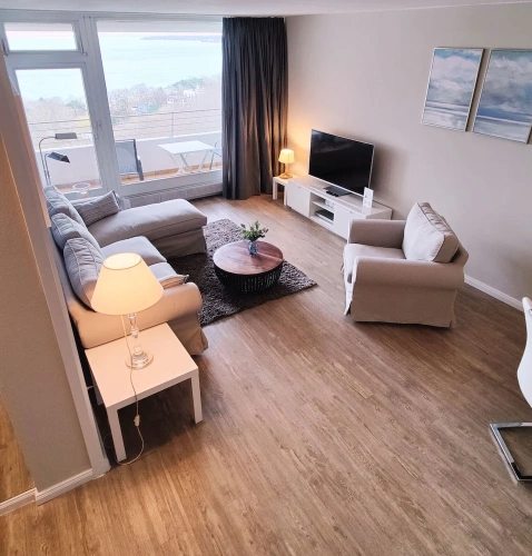 1 Bedroom Deluxe Apartment with balcony and with sea view