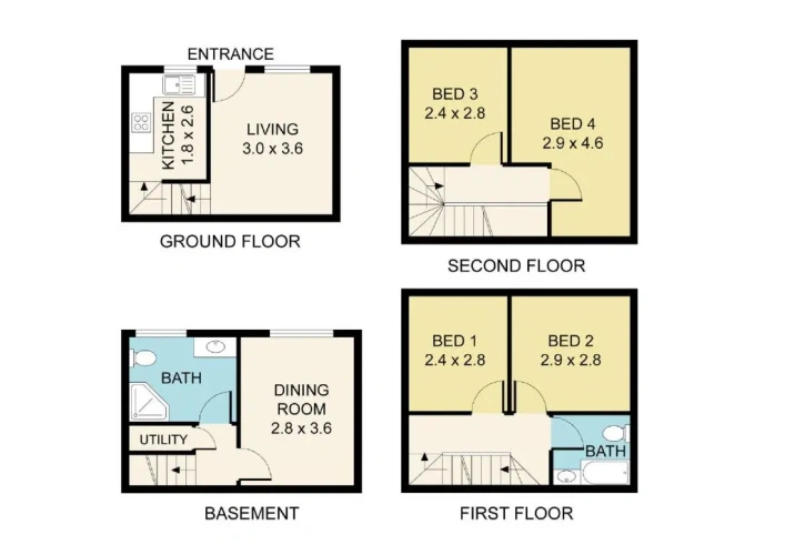 4 Bedrooms Apartment
