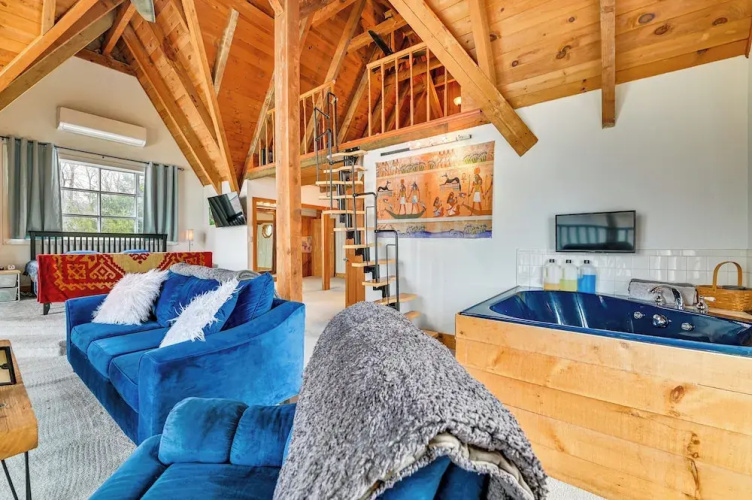 Riverfront A-frame Cabin in Troy w/ Pool & Dock!
