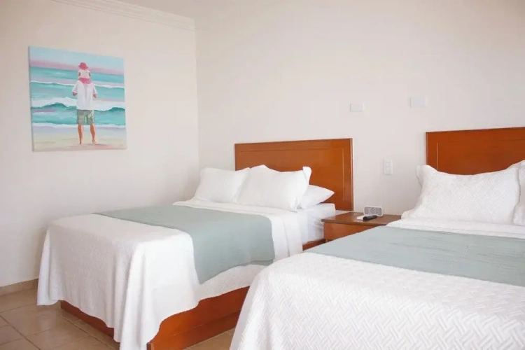 Standard Quadruple room with balcony and with pool view