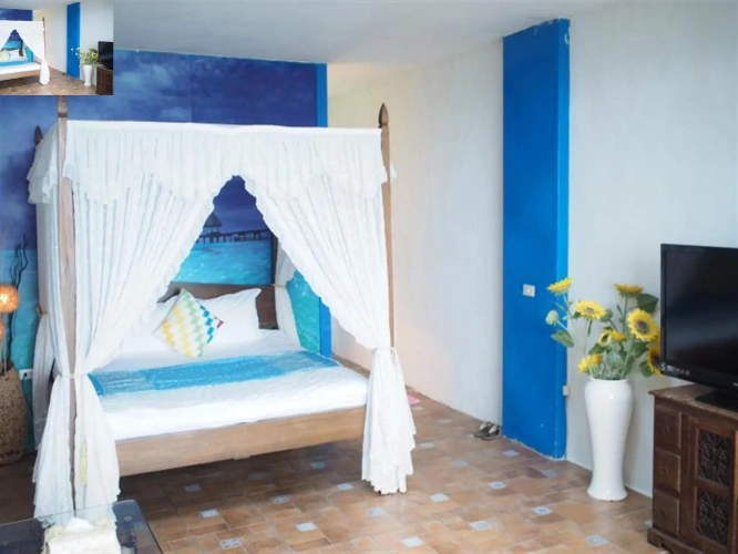 Deluxe Double room with partial ocean view