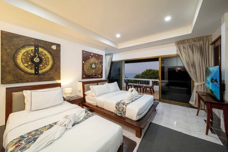 Deluxe Triple room with sea view