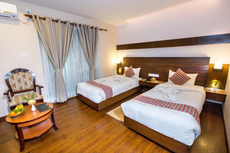 Deluxe Twin room with balcony and with city view