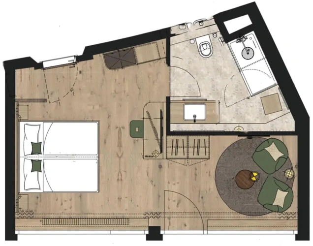 Standard Double room with balcony