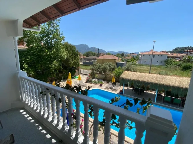 Superior Twin room with balcony and with pool view