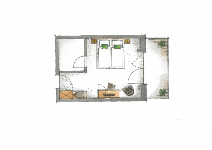 Standard Double room with balcony