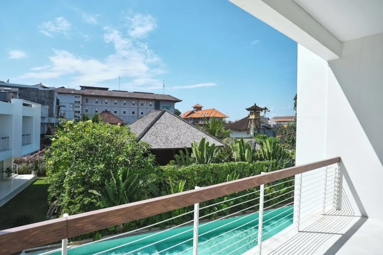 Standard Double room with balcony and with pool view
