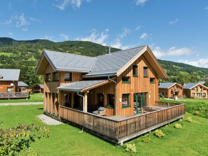Chalet with balcony
