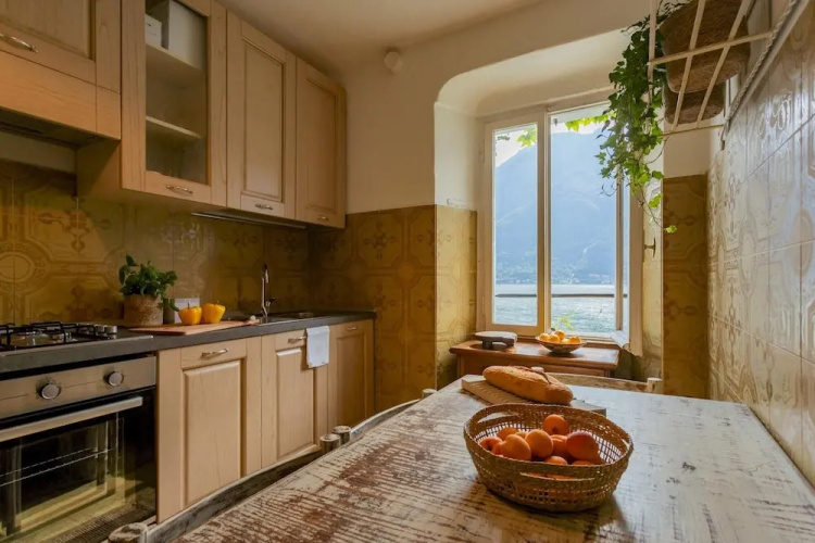 Terrace on Orrido di Nesso Waterfall