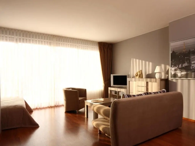 Studio with balcony