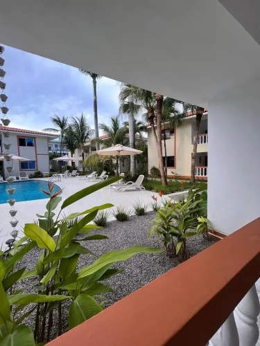 Apartment with pool view
