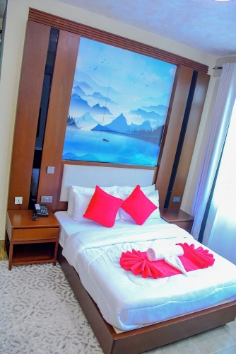 Deluxe Double room with balcony and with garden view
