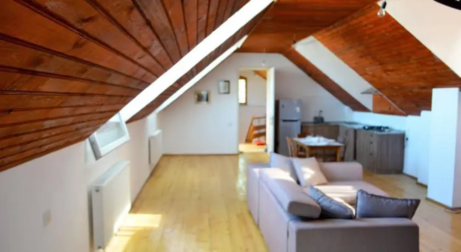 Studio in center with open terrace