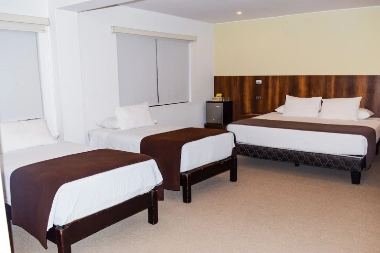 Standard Quadruple room with garden view