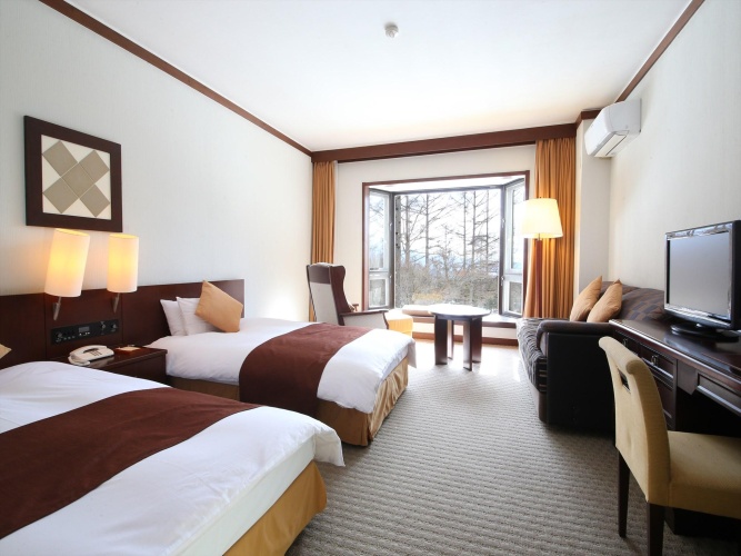 Standard Twin room with garden view