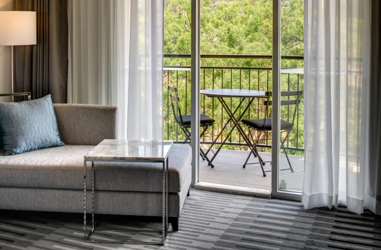 Classic Double room with balcony and with land view