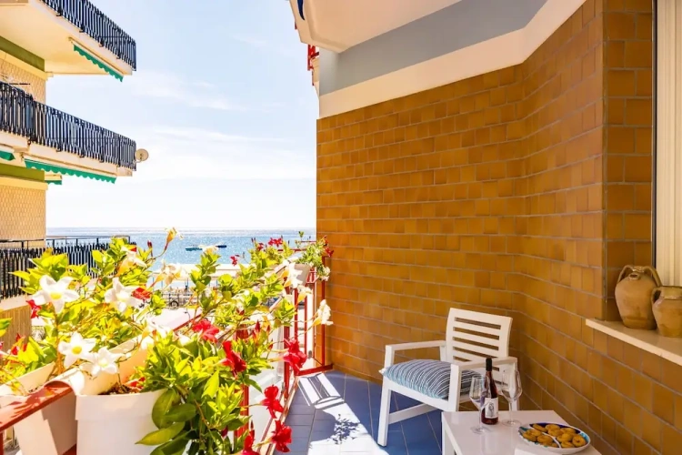2 Bedrooms Family Apartment with balcony and with partial sea view