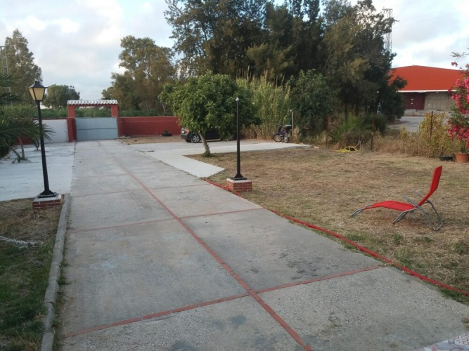 Outside