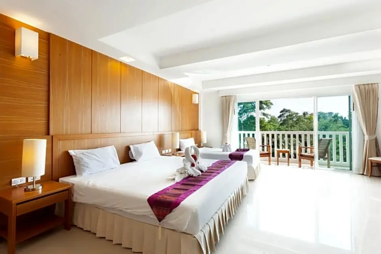 Family room with balcony