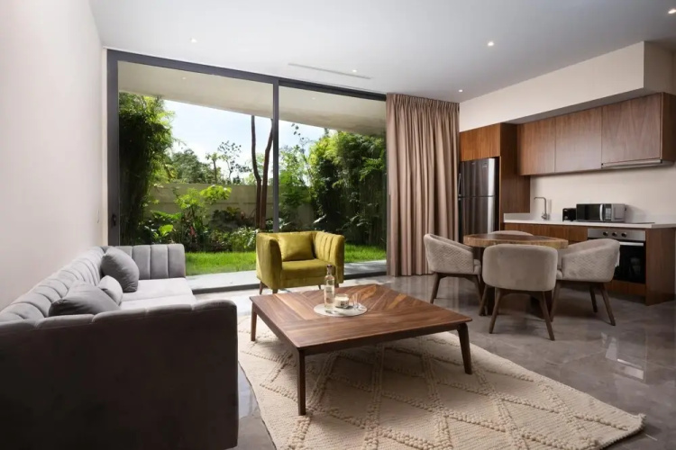Chic Design Prime Location Large Studio With Private Garden and Shared Pool