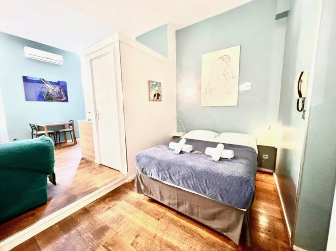 ApartHotel Riviera - Grimaldi Coeur de Ville - Terrasse Esprit - Large Studio AC with bigger South Terrace - Hyper Centre - 5mn plage