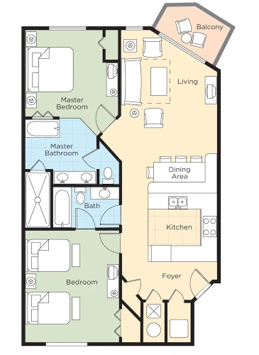 1 Bedroom Standard Double room
