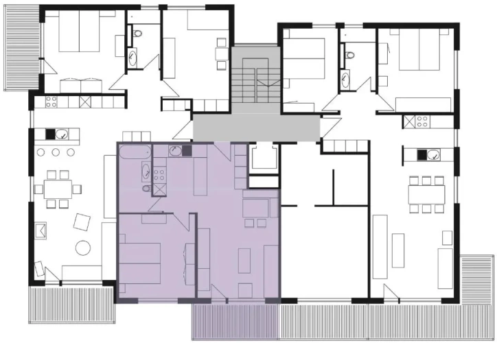 1 Bedroom Apartment with balcony