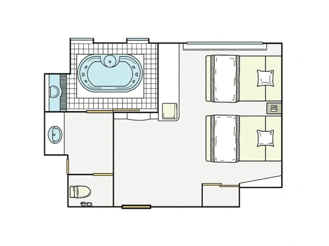Deluxe Twin room with view