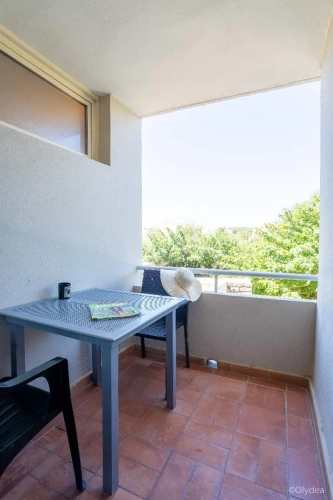 Studio with balcony