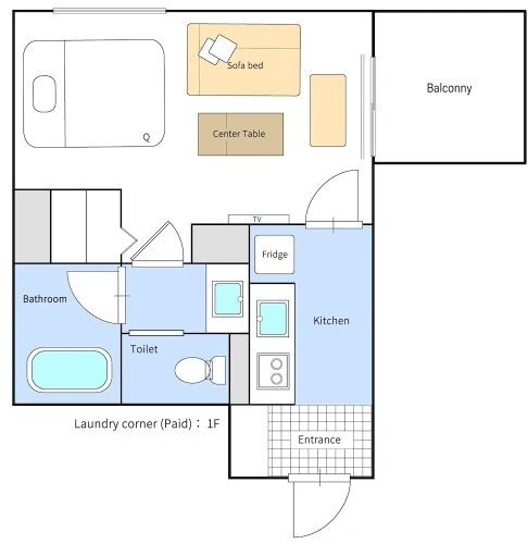 Standard Double room with balcony