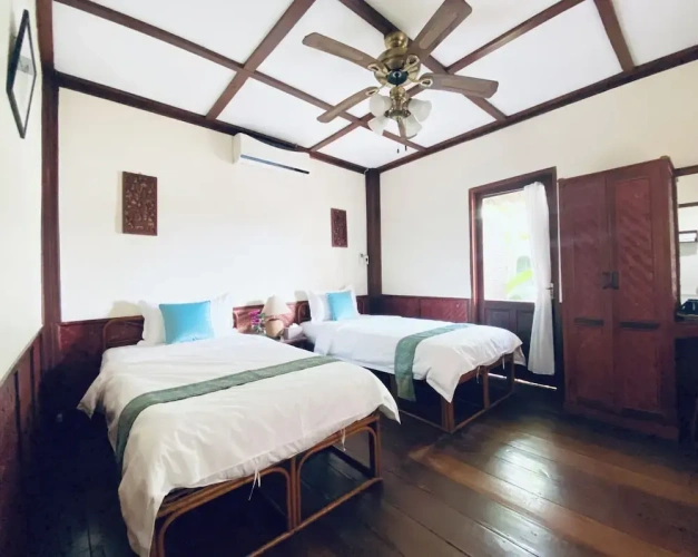 Standard Twin room with balcony and with garden view