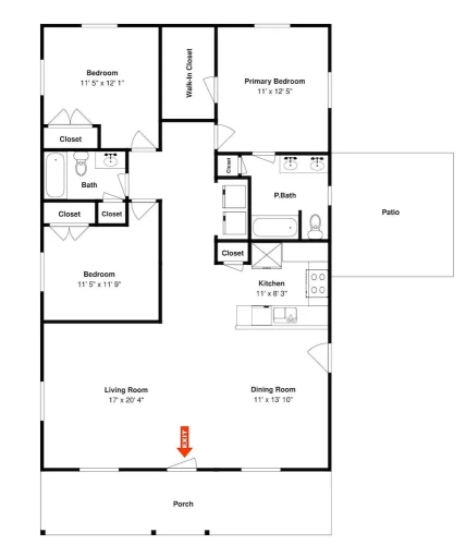 3 Bedrooms Cottage