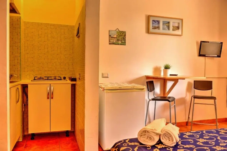 Studio with balcony and with view