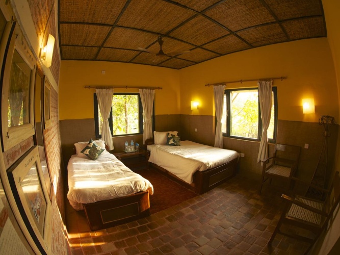 Deluxe Twin room with balcony and with view