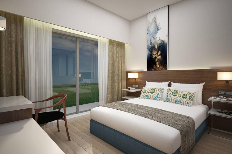 Double Family Studio with pool view