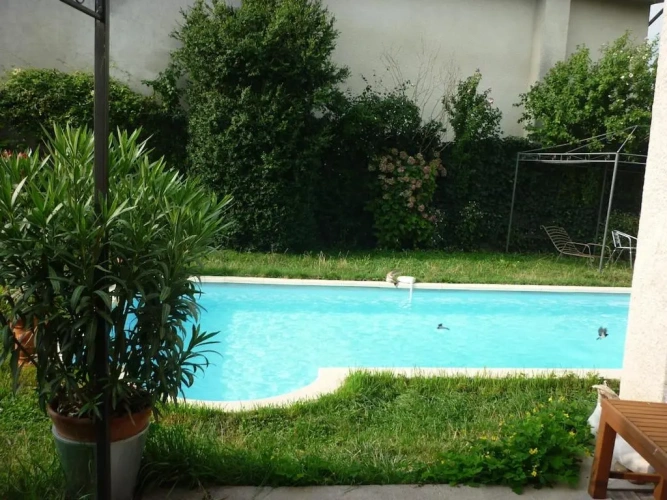 Apartment with pool view