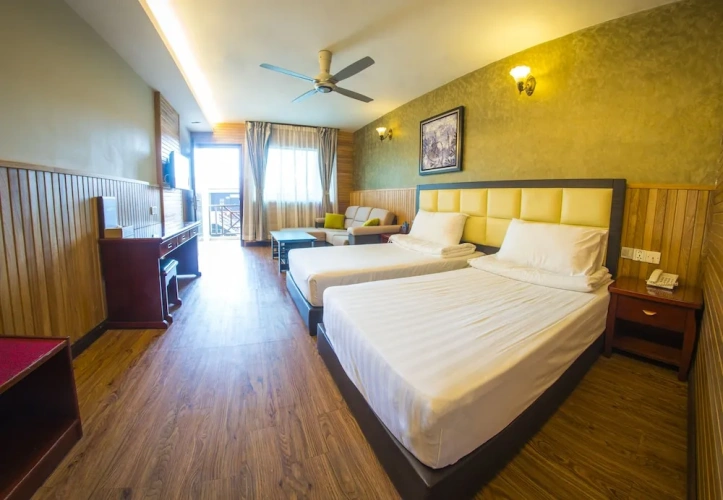 Deluxe room with balcony and with view